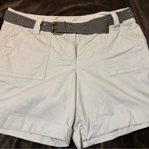 Women's Loft Khaki Shorts with Belt